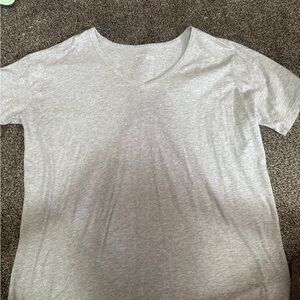 aerie Light Gray Crew Neck Tee